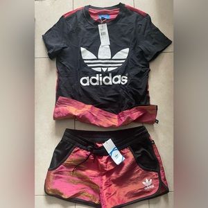 Adidas Rita Ora Space Shifter- T Shirt & Shorts Set